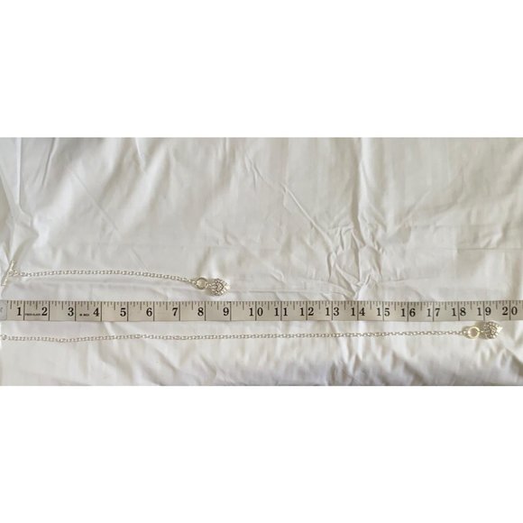 Silver Heart Necklace and Bracelet Set - Picture 11 of 11